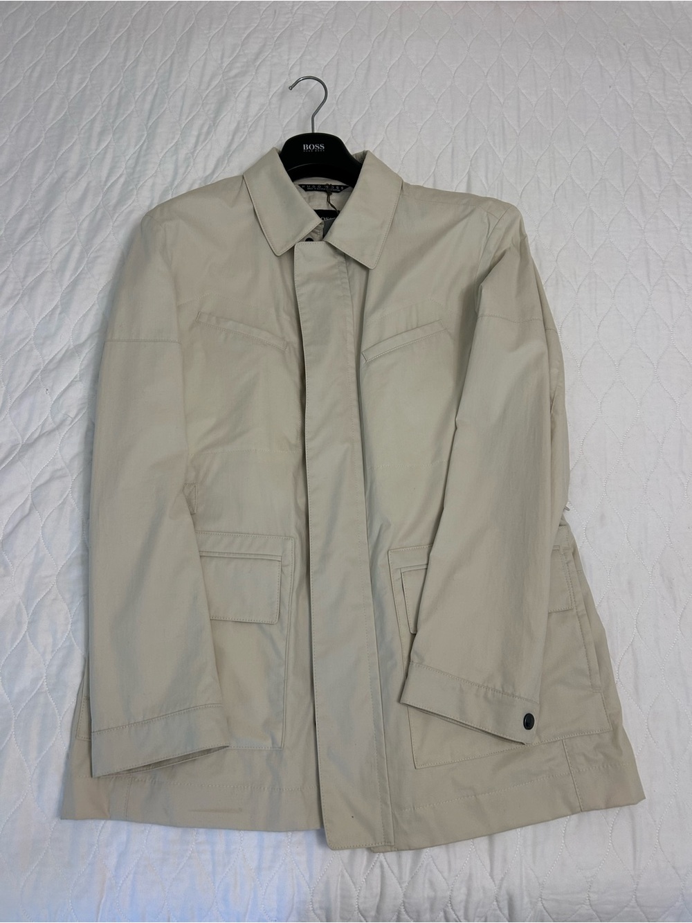 Hugo Boss Beige Men's Lightweight Coat